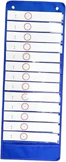 Gogogmee School Schedule Pocket Chart 13 1 Pocket Wall Hanging Planner Planner Hanging Bag Hooks
