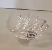 Vintage PIER ONE Handblown Glassware Shell / Clam Jewelry , Trinket Dish.