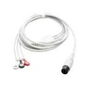 Compatible With Biolight Goldway Spacelabs Mindray ECG 3 Leads Cable, Snap/Clip
