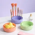 Silicone Brush Cleaning Mat Brush Holder Bowl 3 in 1 Cleaning Bottom Textures