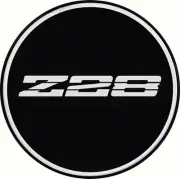 Wheel Center Cap Decal; Silver Z28 Logo; 2 1/2" Diameter