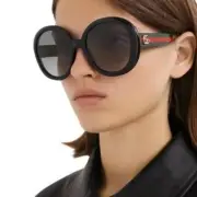 New - Original Gucci Web Sunglasses GG0712S 001 Black-Green-Red/Grey Gradien Wom