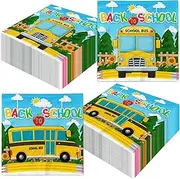 Back To School Decorations Nakpins, 40Pcs Back To School Supplies Nakpins Disposable Welcome Back To School Decorations Nakpins, School Bus Napkins for First Day of School Decorations