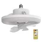 1X(360 ° Rotating Ceiling Fan Light E27 Intelligent Fan with Remote Control3440