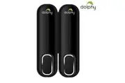 Dolphy Multi Compatible ABS Wall Mount Soap Dispenser 300ml (Pack of 2)- Black