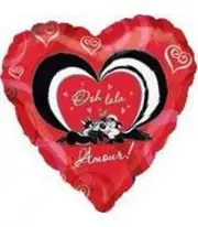Looney Tunes Pepe & Penelope Heart Shape 32" Foil Balloon (Non-Packaged)