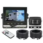 5" Monitor 4PIN Heavy Duty CCD Color Reversing Camera 1000TVL HD 12-24v Truck RV