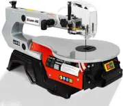 Baumr-AG Variable Speed Scroll Saw 16" 240V Dust Blower Pinned Sawblade