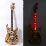 Custom Electric Guitar SSS pickup Ash Body With Led Light Carved Body LED Light
