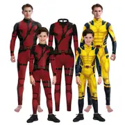 Deadpool And Wolverine Cosplay Costumes For Adults And Kids Halloween Christmas Party