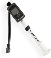 Venzo Bike Bicycle High-Pressure Shock Pump 300 PSI Max Fork & Rear Air Suspension with Digital Gauge - Great for Mountain Bike MTB Fork