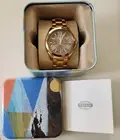 Fossil Womens AM4533 Cecile Multifunction Stainless Steel Watch Rose Gold New