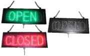 16"x7" Open Closed Led Lighted Sign Window Display Animated Flash Motion Neon