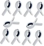 Outanaya 10pcs Quilt Clips Heavy Duty Blanket Clamps for Bedding Windproof Sheet Clips Non-Slip Quilt Holders Plastic Clothespins