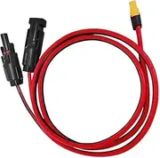 Solar Connector XT90 Adapter Cable Solar Panel to XT90 Female Extension Cable Solar Charging Cable for XT90 Female(0.6M)