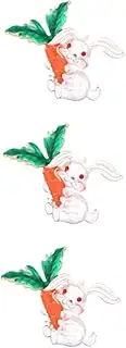 [SAFIGLE] Collar Pin Hat Accessories Rhinestone Brooch Rhinestones Brooch Novelty Brooch Carrot Brooch Lapel Pin Enamel Bunny Brooch Drop Oil Animal Brooch