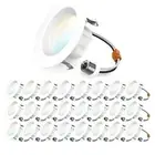 Sunco 24 Pack 4 Inch LED Can Lights Retrofit Recessed Lighting, Selectable#394/5