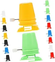 ERINGOGO Craft Accessories for Boys and Girls 18pcs Clockwork Robot Movements Wind-up Walking Robot Toy Set