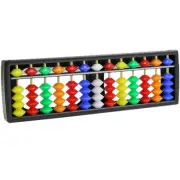 Portable Soroban for Colorful Beads Mathematics Calculate Tool