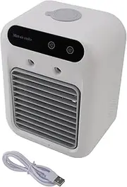 ZenithAur Mini Air Conditioner Fan, Efficient Cooling Portable AC Unit, Exquisite Design with Built - in 500ml Water Tank for Home Office Car Use