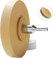 Tucana Rubber Eraser Wheel, Decal and Adhesive Remover Tool, Remove Pinstripes, Stripes, Stickers, Tape and Graphics on Car, RVs, Boat and Trucks 4-inches Diameter, 1 Inch Thick with Drill Adapter