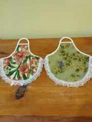 A Pair Of Beautiful Soap Bottle/Jar Covering
