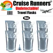 Cruise Flask Kit Runners Rum Smuggle Sneak Alcohol Liquor Booze Bags Plastic