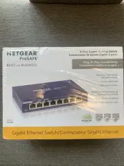 NEW SEALED NETGEAR ProSafe GS108-400NAS 8-Port Gigabit Desktop Switch
