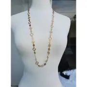 NWT Women's Gold-Tone Clover Snowflakes Earrings Necklace Set
