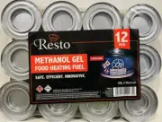 Resto Methanol Gel Food Heating Chafing Dish Fuel 3 Hour Burn Multiple Qty Selec