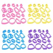 18x Frame Clay Cutters Practical Clay Earring Cutters DIY Earrings Accessories