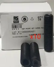 3/4-10 x 3" Alloy Cup Point Allen Socket Set Screw Coarse Black Oxide QTY 10