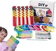 Potholder Loops,Weaving Loop Kit Toys | Art Craft Accessories with 8 Rainbow Colors for 3+ Years Old Boys Girls Kids Toddler