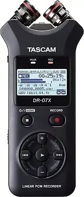 Tascam DR-07X Stereo Handheld Digital Audio Recorder with USB Audio Interface