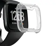 Clear TPU Silicone Cover Case Watch Casing Guard Protective Cover For Fitbit Versa