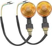 ULTECHNOVO Essential for Bike Repair Workshops 2 Pack Halogen Indicator Lights Direction Indicator Lamp Motocycle Turn Signal