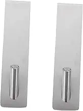 Yardenfun Pcs Over Door Hanger Stainless Steel Towel Hooks No Punching Required Easy Install for Kitchen Bathroom