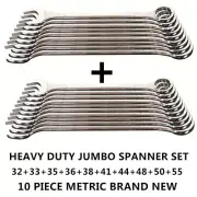 10pcs Metric AND 9pcs Imperial Spanner Sets Jumbo Combination Spanner S304 S3026