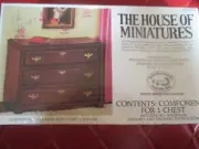Vintage HOUSE Of MINIATURES Doll House CHIPPENDALE 3 DRAWER CHEST Kit - 1970's