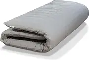 [Native Nest] Japanese Futon Floor Mattress - Medium Firm Futon Mattress for Sleeping - Shikibuton - Foldable and Portable Japanese Bed (Grey, Queen)