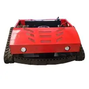 HT800A Remote Control Lawn Mower 800mm Cutting Width Adjustable Height High Efficiency 2-4.2 Acres Per Hour 45-Degree Sl