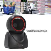 Desktop Barcode Scanner USB Interface Barcode Reader Omnidirectional Automatic