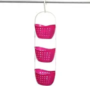 BRIGHTFUFU Hanging Storage Basket Shower Hanging Basket Hanging Basket for Bathroom household Storage basket Office Desk Organizer