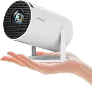 [180°Adjustable Stand] Smart Mini Portable Projector with Wifi and Bluetooth, Au