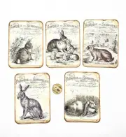 5-Easter-Vintage Style-Ephemera-Junk Journal-Smooth Cardstock-Post Cards