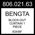 IKEA BENGTA Block-out Curtain 1 Piece With Heading Tape/green 83x98" 806.021.63