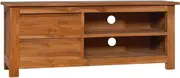 TV Stand Teak Wood Cabinet - Media Console, Storage Table, Living Room Furniture - Entertainment Center, Shelf, Modern Stands
