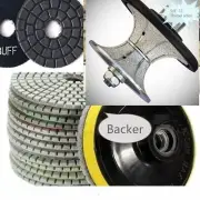 3/4" Full bullnose Router Bit 105 polishing Pad granite concrete marble stone