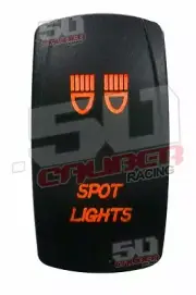 On Off Racing Rocker Switch Orange Spot Lights Auto Boat UTV [5361A9]
