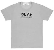[COMME des GARCONS PLAY] 正面徽標大心形背面女式 T 卹